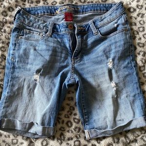 Denim shorts